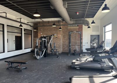 Benson Building gym space - historic building design, Sioux City Iowa
