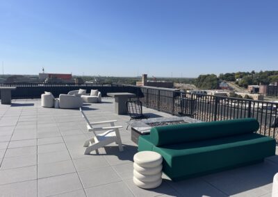 Benson Building rooftop - historic building preservation and renovation