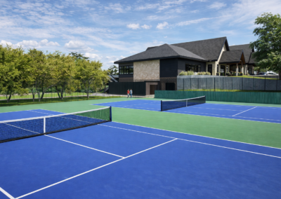 Brookings Country Club tennis facility rendering - country club recreation design, Brookings South Dakota
