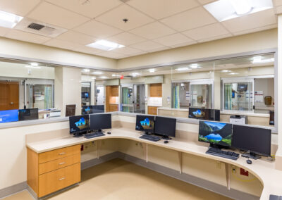 VA step-down unit corridor design - VA medical center renovation, Missouri