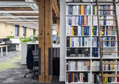 Stone Group Architects Fargo office library - commercial interior design, Fargo North Dakota