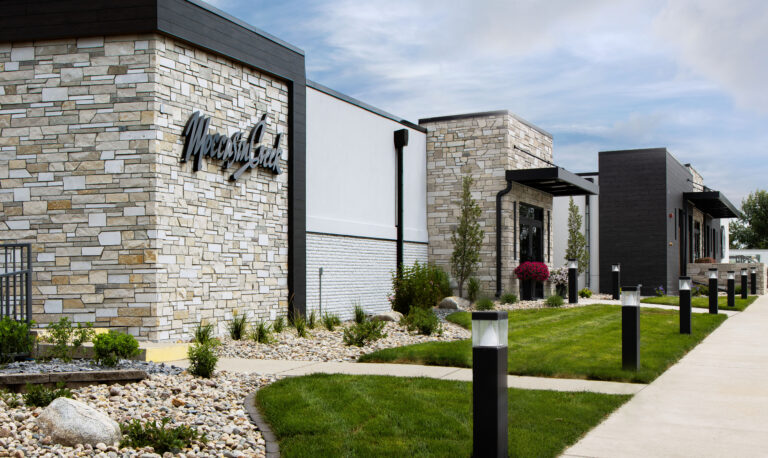 Moccasin Creek Country Club clubhouse revitalization exterior - private club architecture, Aberdeen SD