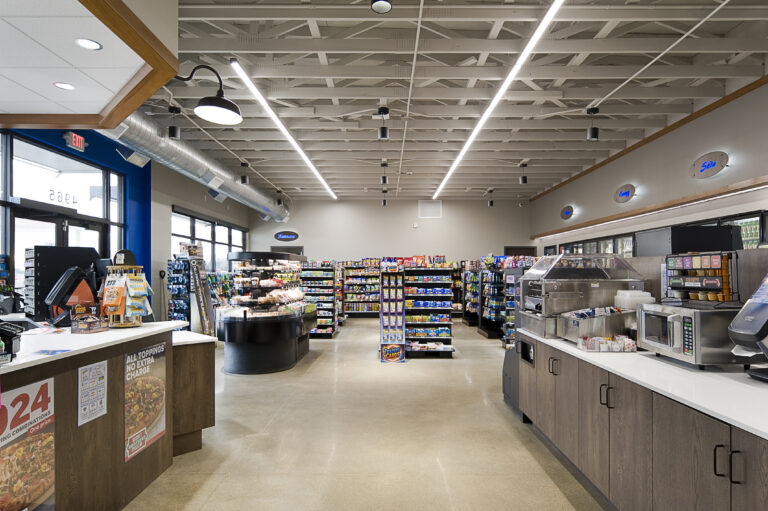 Zip Trip store interior retail design - tenant improvement design, South Dakota