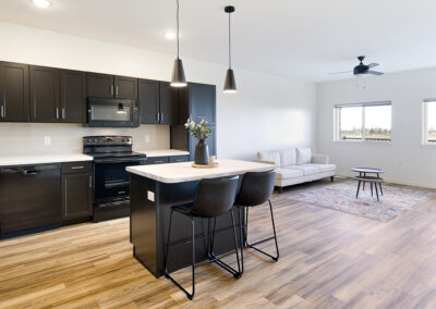 Sage Meadow Apartments living space overview - multifamily housing, South Dakota