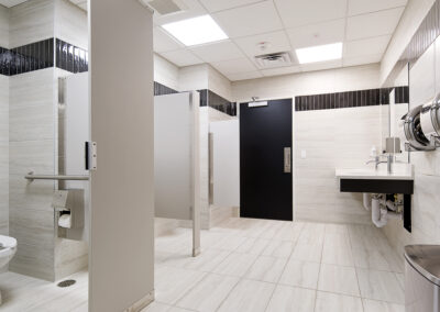 Sage Meadow Apartments common restroom - multi-family housing design, South Dakota