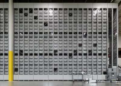 Modern distribution center and warehouse ASRS and package automation systems