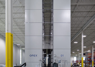 Modern distribution center and warehouse ASRS and package automation systems