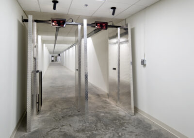 Modern distribution center gun range testing facility