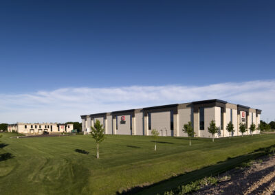 Modern distribution center exterior